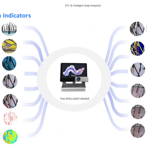 מכשיר מקצועי לניתוח קרקפת ושיער מבוסס בינה מלאכותית, שלוש עשרה מדדים לזיהוי בריאות זקיקי השיער, הדמיה באור מקוטב UV, תקן אירופאי - Product Image 4