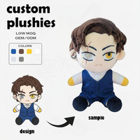 Fabricant de jouets en peluche personnalisés, conception de mini-figurines humaines, jouet en peluche Jelly Cat, jouet Papeleria Jax, poupées en peluche personnalisées de Chine