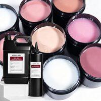 Gel UV 1000ml/1KG, gel dur plus épais, gel de construction pour ongles, extension d'ongles, art des ongles, viscosité moyenne, haute qualité, semi-permanent, facile à appliquer