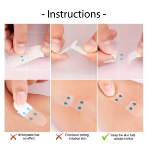 40 Patchs de lifting facial ultra-fins mats et brillants, invisibles, transparents et raffermissants <span class=keywords><strong>pour</strong></span> peaux affaissées, joues tombantes, <span class=keywords><strong>yeux</strong></span> et double menton - Product Image 5