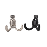 Crochets de porte rétractables en alliage de zinc pour salle de bain, hôtel, magasin de vêtements, crochets muraux modernes en nickel brossé blanc