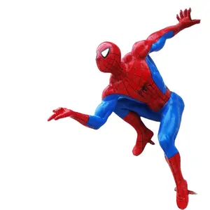 Escultura de tamaño real de fibra de vidrio Marvel personaje Spider-Man