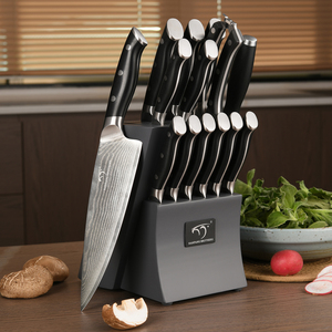 Ensemble <span class=keywords><strong>de</strong></span> couteaux <span class=keywords><strong>de</strong></span> chef professionnels en acier Damas VG-10 au <span class=keywords><strong>meilleur</strong></span> prix avec manche en ABS - Product Image 5