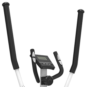 Vélo <span class=keywords><strong>elliptique</strong></span> d'entraînement à <span class=keywords><strong>roue</strong></span> avant magnétique double en acier, capteur de pouls pour la musculation à domicile, fonction manuelle - Product Image 3