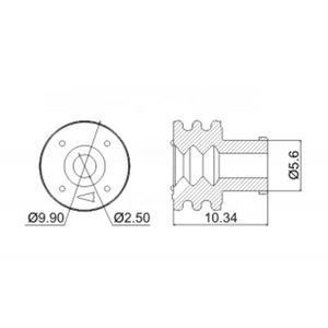 Connecteurs Boîtier <span class=keywords><strong>de</strong></span> connecteur à sertir Connecteur à sertir neuf et d'origine 7158-3083 - Product Image 3