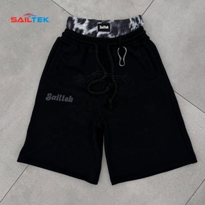Summer Y2K Streetwear High Quality Sports Drawstring High Waist Running Snow <strong>Leopard</strong> <strong>Print</strong> Double Waist Capris <strong>Shorts</strong> <strong>Men</strong> - Product Image 1