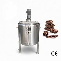 Réservoir de fusion de chocolat automatique Ace 500L, nouveau design, avec deux mélangeurs, pour le stockage de pâte de chocolat