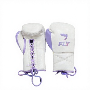 Fabrication en usine de gants de MMA sur mesure, % cuir véritable, poignées professionnelles, gants de boxe à lacets - Product Image 2