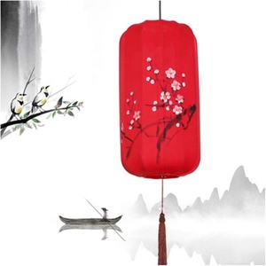 Đèn lồng LED vải phong cách Trung Hoa Đèn treo đầy màu sắc cổ điển cho bữa tiệc ngày lễ - Product Image 6