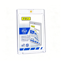 Étui de protection UV en gros pour cartes de sport, présentoir en acrylique 35PT, support magnétique One Touch pour cartes à collectionner TCG
