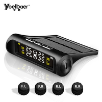 Alarm Otomatis Waktu Nyata Layar LCD Digital HD Sensor Tahan Hujan Monitor Tekanan Ban Universal TPMS Ban Nirkabel