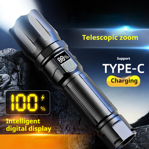 New kỹ thuật số hiển thị điện USB có thể sạc lại Kính thiên văn <span class=keywords><strong>zoom</strong></span> được xây dựng trong pin ngoài trời di động LED <span class=keywords><strong>Torch</strong></span> ánh sáng đèn pin chiến thuật - Product Image 2