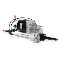 Transaxle motor 24V 800W 125Rpm DC motor transaxle untuk kendaraan listrik 40:1