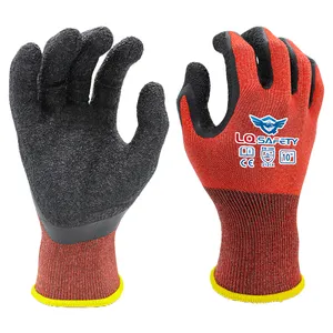 Factory Direct Hot Sale Latex Crinkle Gloves Nylon Spandex High Performance Working Gloves For Worker