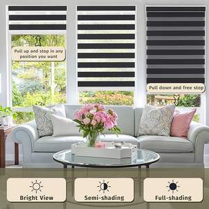 حجم مخصص دليل حمار وحشي الأسطوانة الستائر قوس قزح حمار وحشي ستائر النافذة - Product Image 3