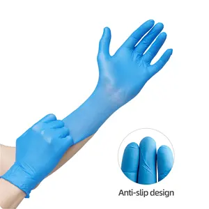 Sarung tangan nitril sekali pakai medis kualitas makanan bebas bubuk