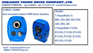 SMR Shaft Mounted Gearbox Gearmotor With Parallel Shaft Adjustable Gearbox Reducer Revearse Gearbox For Go Kart