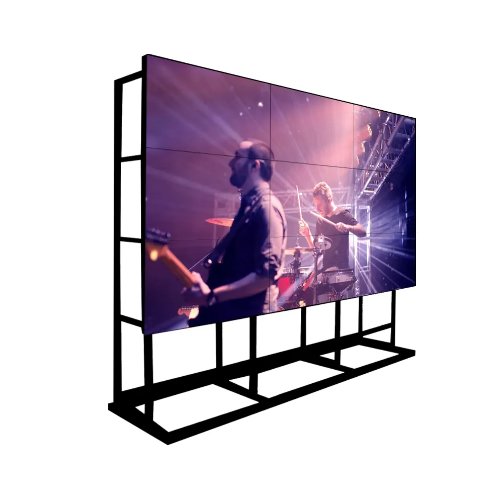 55 pollici 4k 2x2 3x2 schermo di giunzione display pubblicitario 3.5mm cornice stretta grande lettore di monitor da parete video lcd digitale