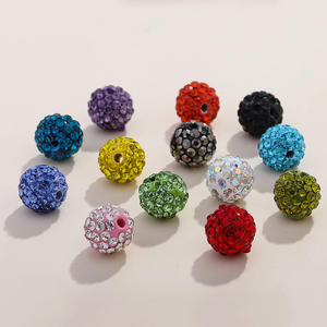 Venta al por mayor 10mm 6 filas <span class=keywords><strong>Shambala</strong></span> Beads pulsera agujero recto suave arcilla taladro cuentas cristal Murano y cuentas de vidrio Accesorios - Product Image 1