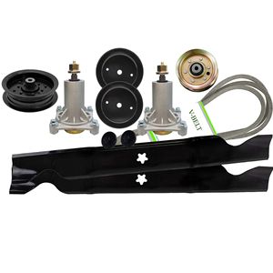 Jeu de lames de tondeuse à gazon, 46 pouces, noir, remplacement pour les pièces de tondeuse PB195H46YT YTH21K46 - Product Image 4