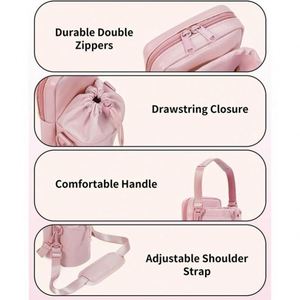 Portable Water Bottle Bag Mobile Phone Pocket New Cross-Border Fashion Classic Canvas Storage Strap Water Bottle Suspender Bag - Product Image 5