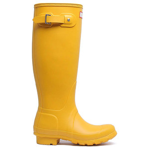 Durevole costruzione gialla funzionante pieghevole elastico posteriore da <span class=keywords><strong>donna</strong></span> all'aperto molto alto stivale da pioggia riutilizzabile - Product Image 2