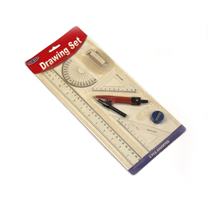 Juego <span class=keywords><strong>de</strong></span> reglas transparentes <span class=keywords><strong>de</strong></span> plástico <span class=keywords><strong>de</strong></span> 5 piezas, transportador, triángulo, brújula <span class=keywords><strong>de</strong></span> metal/8 piezas nuevo conjunto <span class=keywords><strong>de</strong></span> reglas <span class=keywords><strong>de</strong></span> diseñador - Product Image 2