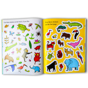 Livres d'autocollants créatifs pour enfants Autocollants amusants Autocollants <span class=keywords><strong>de</strong></span> coloriage personnalisés Autocollants <span class=keywords><strong>de</strong></span> service d'impression <span class=keywords><strong>de</strong></span> papier pour bébé tout-petit - Product Image 3