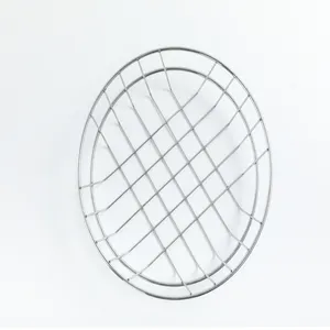 Kitchen Usage Small Size Metal Iron Wire Fruit Basket Iron Round Storage Bread Basket mesh bowl basket for storage