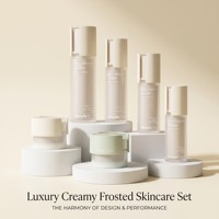 Ensemble de pots à crème 30g 50g et flacons pompe 100ml pour lotion, emballage cosmétique personnalisé avec capuchon de protection pour produits de beauté de luxe