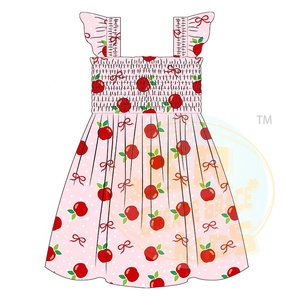 Venta caliente niños bebé niña vestidos de verano infantil sin mangas con volantes vestidos chico bambú cómodo faldas suaves - Product Image 4