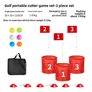 Set di secchi da spiaggia per Pickleball portatili esclusivi in plastica per giocare a <span class=keywords><strong>Golf</strong></span> e scheggiatura - Product Image 3