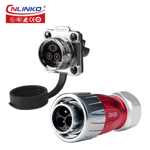 Cnlinko DH 20 loạt khóa vít loại <span class=keywords><strong>3</strong></span> <span class=keywords><strong>pin</strong></span> cáp chống thấm nước cắm điện kết nối - Product Image 2