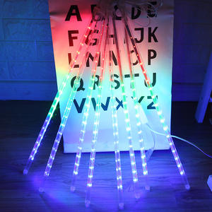 Уличные светодиодные гирлянды «Метеоритный дождь» с разноцветным миганием, имитирующие небо, полное звезд, для улицы, двора, подвесные, для декора деревьев, с эффектом плавающего света - Product Image 3