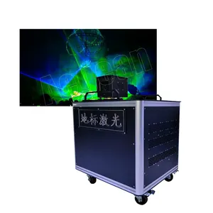 40W Lumière laser principale mobile imperméable extérieure de repère vert pour le bâtiment scénique de secteur