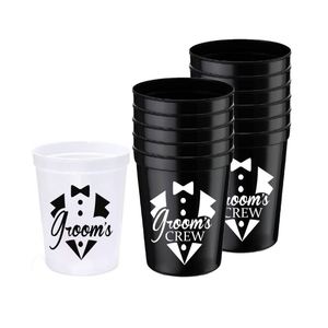 Gobelets en plastique réutilisables pour fête de marié, cadeaux de mariage, enterrement de vie de garçon, gobelets personnalisés, vaisselle écologique - Product Image 1