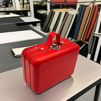 Caja de Almacenamiento Rectangular de MDF y Lámina Metálica con Forma de Maleta Personalizada, con Asa, Materiales Reciclados, Recubrimiento UV, Tamaño Personalizable