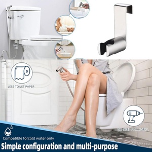 Handheld Bidet Sprayer for Toilet Pet Shower Bidet Attachment Bathroom Stainless Steel <b>Spray</b> Toilet Bidet Sprayer Holder - Product Image 3