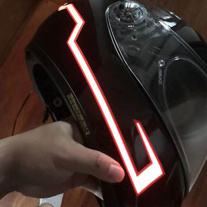 Paire de bandes LED pour <span class=keywords><strong>casque</strong></span> intégral DIY durable réfléchissant ABS pour <span class=keywords><strong>moto</strong></span>, modification/mise à niveau des feux de signalisation, état neuf - Product Image 3
