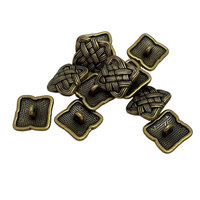 Botones de latón metálico con vástago de color cobre de buena calidad para ropa de Dama