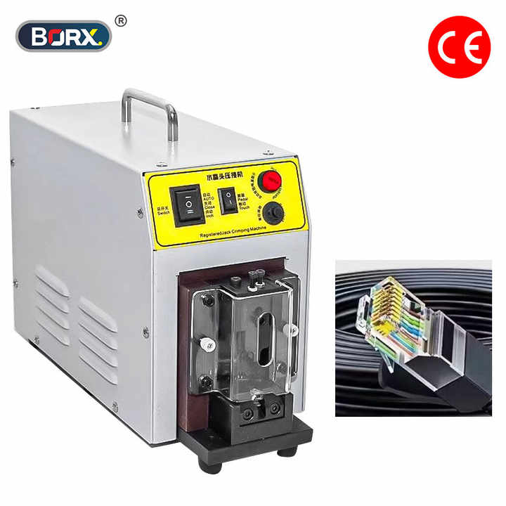 Automatic RJ45 Crimping Machine for CAT5/CAT6 Ethernet Cable, OEM