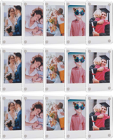 Cadre photo Instax Mini double face de marque XT en gros, cadre en plastique transparent, affichage magnétique, décoration de réfrigérateur, cuisine, cristal