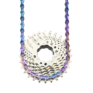 Sumc Regenboog Fietsaccessoires Sx12el Ketting 126l <span class=keywords><strong>12</strong></span> <span class=keywords><strong>Speed</strong></span> Half Holle Fietsketting <span class=keywords><strong>12</strong></span> S Mtb/Racefiets - Product Image 2