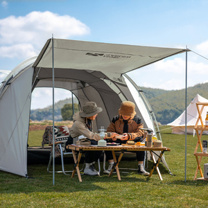 <span class=keywords><strong>Mobi</strong></span> Garden 15D tela Oxford espaciosa habitación trasera tienda de campaña postes de aluminio de doble puerta impermeable protección UV tienda de túnel - Product Image 2