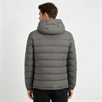 Veste matelassée légère décontractée pour homme, col montant, idéale pour l'hiver et le printemps, fabrication OEM/ODM, faible MOQ