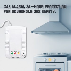 Cò nhà và thương mại <span class=keywords><strong>Methane</strong></span> <span class=keywords><strong>Detector</strong></span> Alarm với solenoid valve liên kết khí tự nhiên bảo vệ rò rỉ <span class=keywords><strong>gas</strong></span> Máy phân tích sản phẩm - Product Image 6