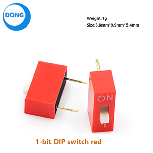 Переключатель dip-кода, переключатель прямого и плоского циферблата, 2,54 мм, фут-код, 1/2/3/4/5/6/8/9/10/12 бит - Product Image 2