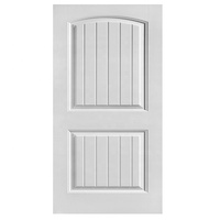 Porte intérieure simple prémontée 30x80 à 6 panneaux en composite apprêté texturé à noyau creux pour droitier