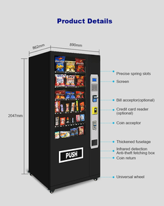 Máquina Expendedora Combinada para Snacks y Bebidas, Apta para Oficinas y Escuelas, con Refrigeración y Pago sin Efectivo - Product Image 3