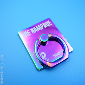 The Rampage Metal <b>Ring</b> Holder Zinc Alloy Dazzling Color Adhesive Back Mount <b>Phone</b> Stand Desktop Use - Product Image 2